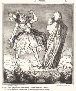 Sakallı kadın by Honoré Daumier