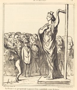 Fransa geçişe hazırlanıyor... by Honoré Daumier