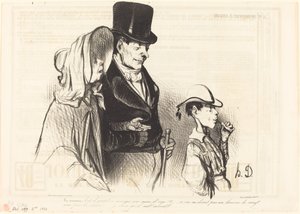 Anne - Arpa şekerini yemek güzel mi!... by Honoré Daumier