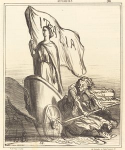 Gerici basın boşuna arayış içinde... by Honoré Daumier