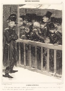 Gösterideki Kuyruk by Honoré Daumier