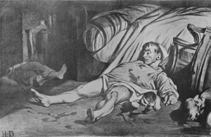 Transnonain Caddesi, 1834 by Honoré Daumier