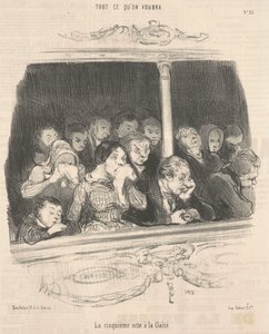 Beşinci perdenin neşesi var by Honoré Daumier