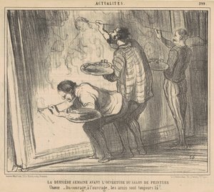 Sergi açılmadan önceki son hafta... by Honoré Daumier