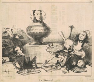 La dêroute! by Honoré Daumier