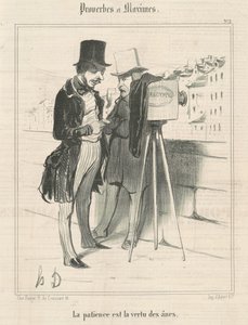 Sabır eşeklerin erdemidir by Honoré Daumier