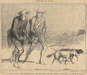 Yağmur bir süredir böyle yağıyor... by Honoré Daumier