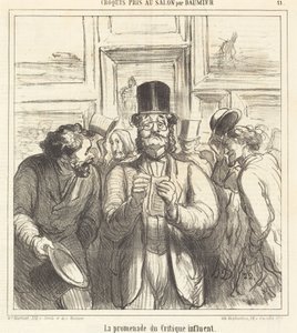 Etkili Eleştirmenin Yürüyüşü by Honoré Daumier