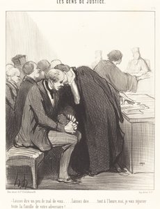 Senin hakkında biraz kötü diyelim... by Honoré Daumier