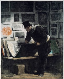 L"amatör d"baskılar Honore Daumier tarafından Çizim by Honoré Daumier