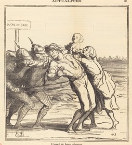 rezervlerinin çağrısı by Honoré Daumier