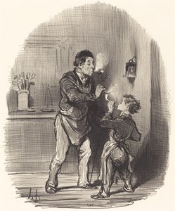 Filozof Chiffonnier by Honoré Daumier
