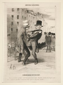 Açık havada yağ çözücü by Honoré Daumier
