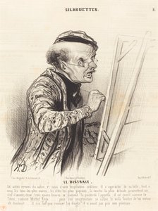 dikkati dağılmış by Honoré Daumier