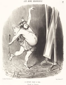Top için ayrılmak by Honoré Daumier