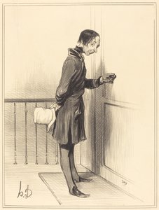 evdeki dilenci by Honoré Daumier
