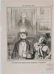1857 Salonu- Yorum, bu mahzende… by Honoré Daumier