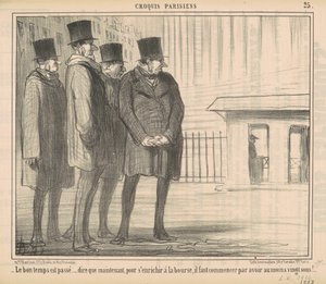 Güzel zamanlar geçti... by Honoré Daumier
