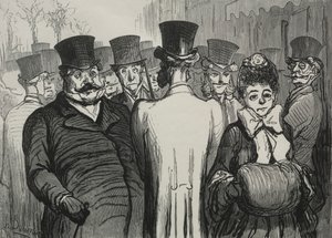 İtalyanların bulvarı. by Honoré Daumier