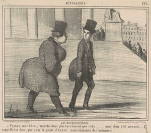 Borsacılar... Bakalım canım... by Honoré Daumier