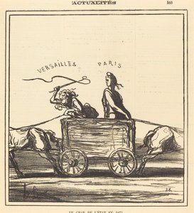1871 yılında devlet tankı by Honoré Daumier