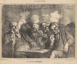 Politika köşesi by Honoré Daumier