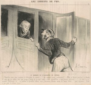 Yolculuk sırasında uyuklama tehlikesi by Honoré Daumier
