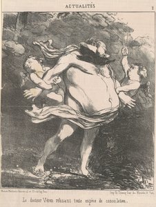 Doktor Véron reddediyor ... teselli by Honoré Daumier
