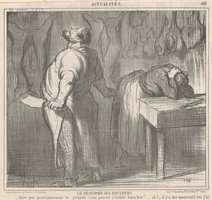 Kasapların çaresizliği by Honoré Daumier