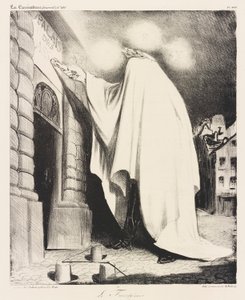 Le fant?me (Hayalet) by Honoré Daumier