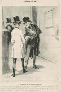 Karşı Marka Tüccarı by Honoré Daumier