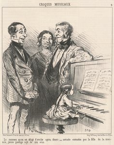 Yutmak zorunda olduğumuz parça... by Honoré Daumier