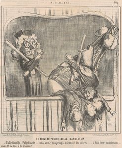 Yeni Napoliten kuklası by Honoré Daumier