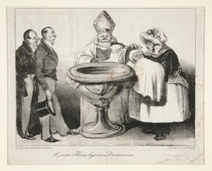 Küçük Thiers, vaftiz mi edildi? Doktriner (Genç Thiers by Honoré Daumier