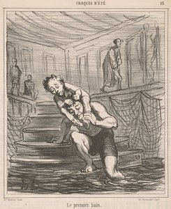 ilk banyo by Honoré Daumier