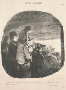 Gösteri, Paris halkı için iyi bir şeydir... by Honoré Daumier