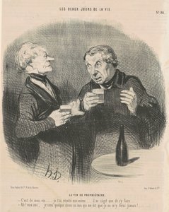 sahibinin şarabı by Honoré Daumier