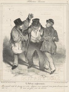 Tatilde hırsızlık by Honoré Daumier