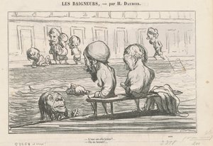 Su iyi mi? ... / Dolu su by Honoré Daumier