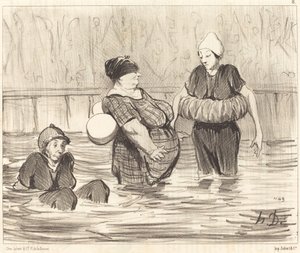 Tedbirli Yıkananlar by Honoré Daumier