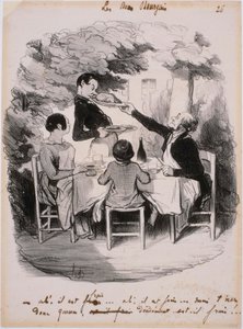 Bons Burjuvası- Ah! Taze... Ama sen çok çocuksun by Honoré Daumier