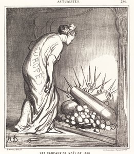1868 Noel Hediyeleri by Honoré Daumier