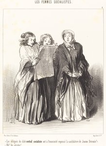 Merkezi sosyalist kulübün delegeleri reddetti... by Honoré Daumier