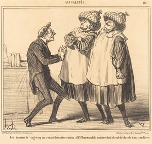 Yirmi beş yaşındaki erkekler... by Honoré Daumier