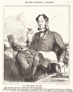 Kahve Politikaları by Honoré Daumier
