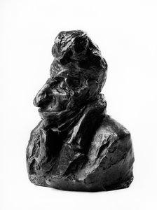 Busstes, Fransız milletvekili ve akranı Jean Auguste Chevandier de Valdrome (1781-1865) tarafından “” Celebrites du Juste Milieu ”” “” Karikatürüyle ilgili suçlamalar. Aptal. ”” Honore Daumier (1808-1879) 19. yüzyıl heykeli. Inv L 48.9 Dim in cm Y 18 x L 1 by Honoré Daumier