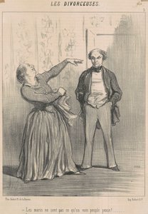Kocalar boş insanların düşündüğü gibi değildir! by Honoré Daumier