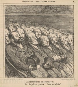 Orkestra seyircileri by Honoré Daumier