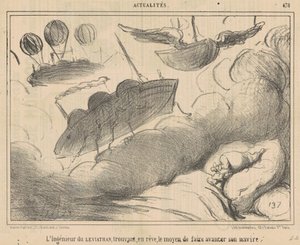 Leviathan mühendisi bir rüyada... by Honoré Daumier