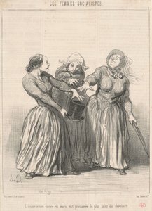 Kocalara karşı ayaklanma... by Honoré Daumier